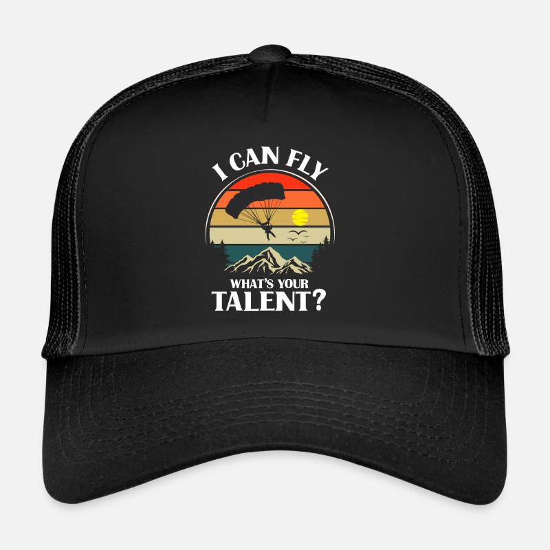 Skydiving, Skydiving - Trucker Cap - black/black