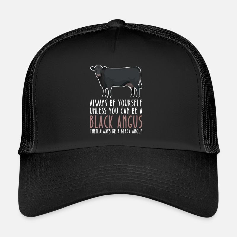Sei Du Selbst – Black Angus - Trucker Cap - Schwarz/Schwarz