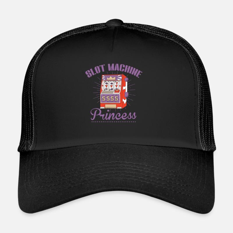 Slot machine, Player, Gambling Trucker Cap