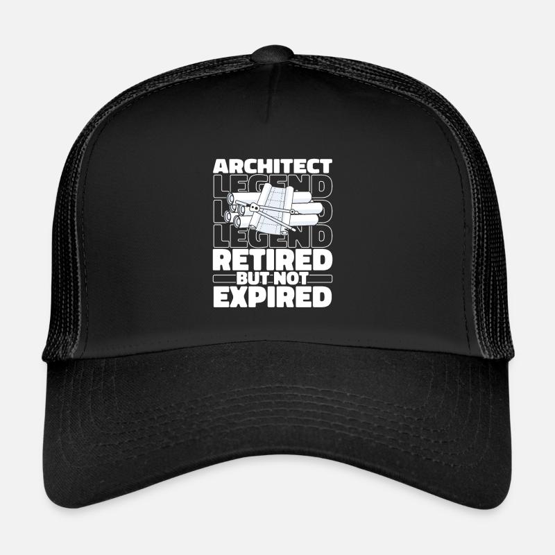 Retired Architect Architecture Trucker Cap