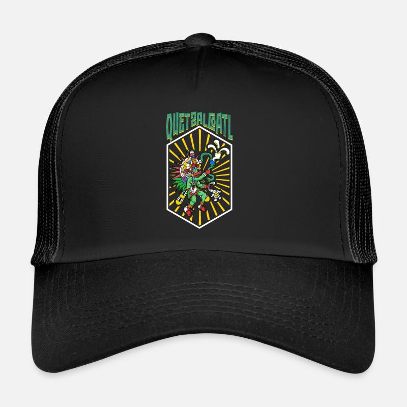 Dieu aztèque du vent - Quetzalcoatl Casquette trucker 