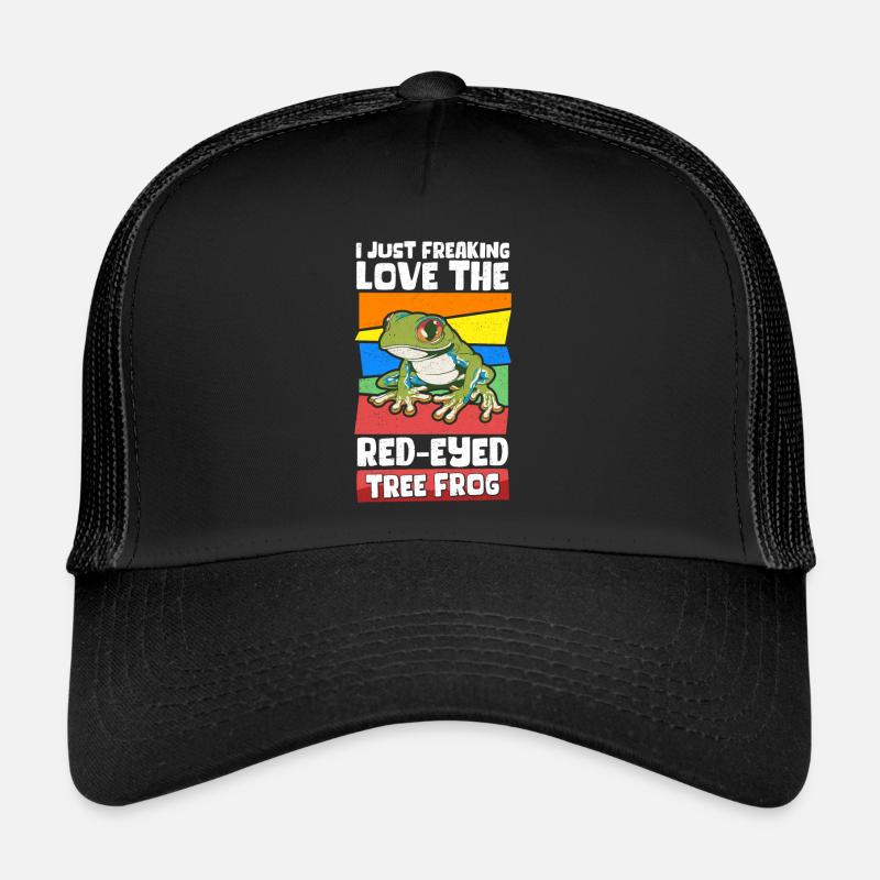 Frosch Rotaugenlaubfrosch Frösche Geschenk Trucker Cap