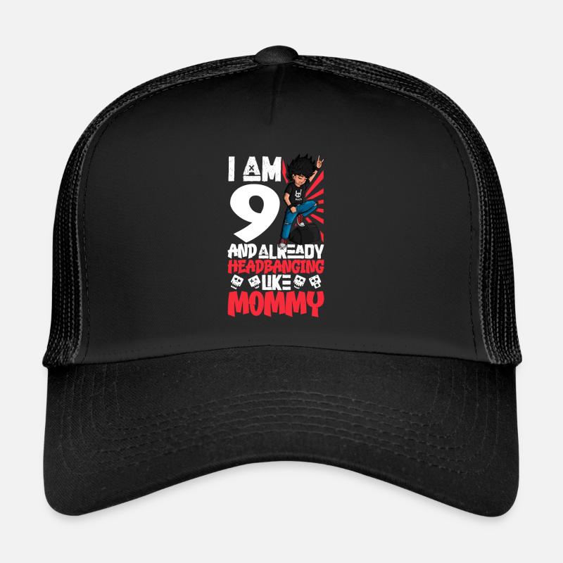 I'm 9 - Young Rocker Trucker Cap