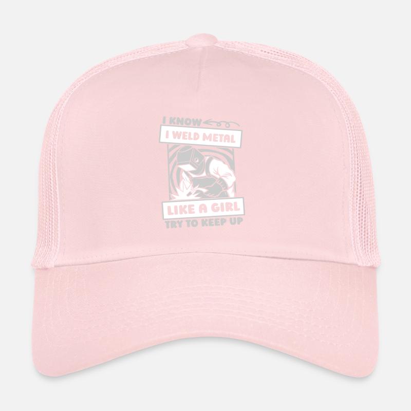 Blacksmith Metal Worker Girl Trucker Cap