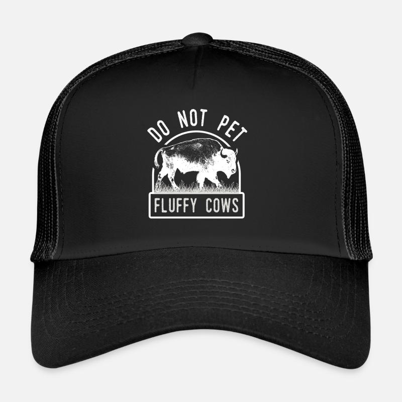 Ne caressez pas les vaches moelleuses Casquette trucker 