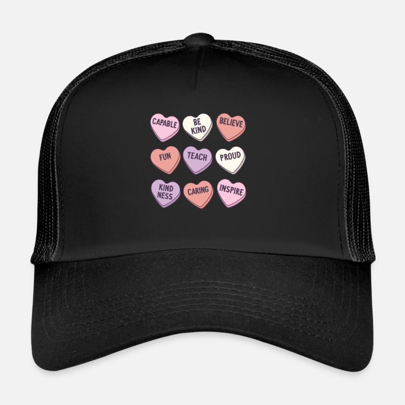 Rétro Professeur Saint-Valentin Dictons positifs Casquette trucker 
