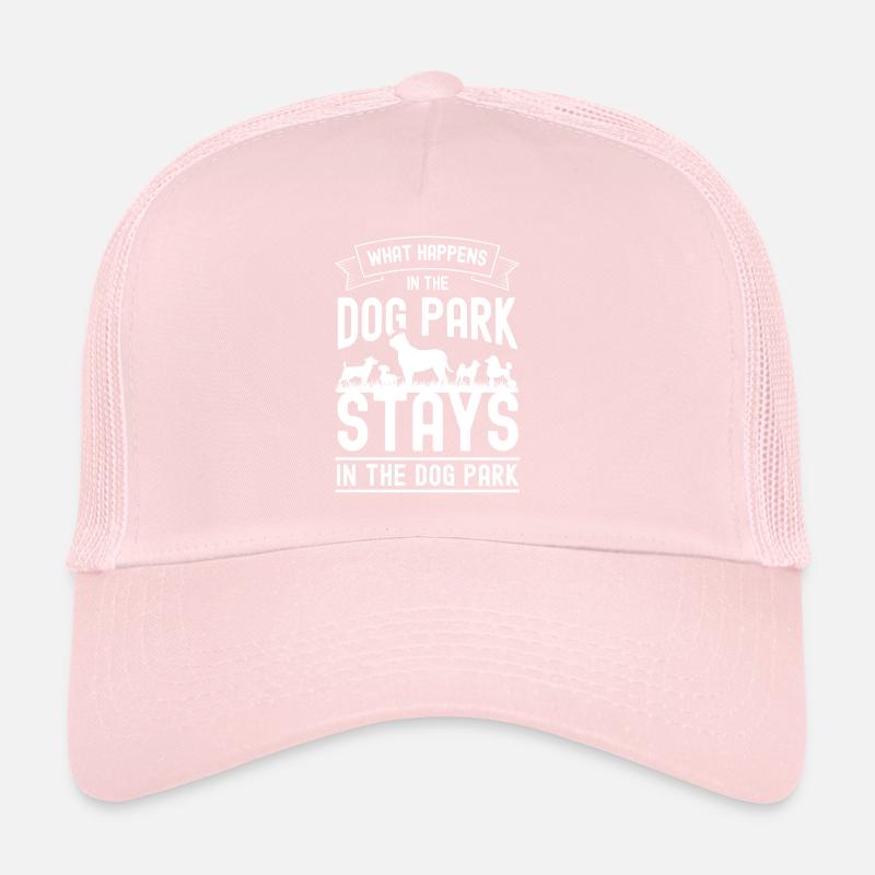 Ce qui se passe dans le parc à chiens reste dans le parc à chiens Casquette trucker 