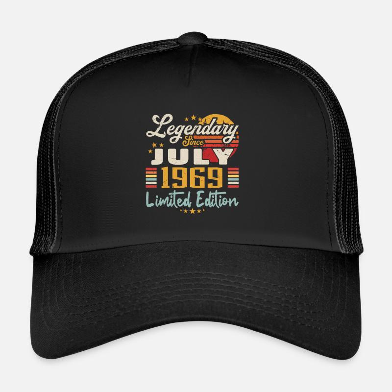 Juli 1969 Anniversary - Limited Edition | 1969 - Trucker Cap - Schwarz/Schwarz