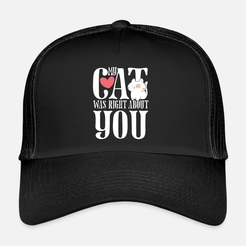 Mon chat droit Casquette trucker 