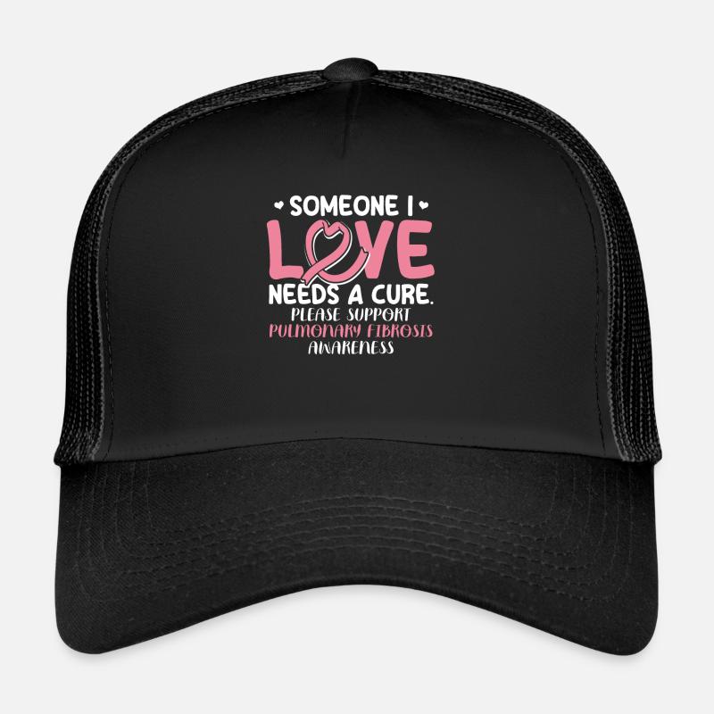 Support Pulmonary Fibrosis Lung Disease Trucker Cap