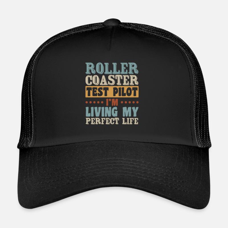 Vintage Roller Coaster Test Pilot Perfect Life Casquette trucker 