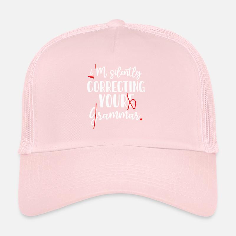 Je corrige silencieusement votre grammaire Casquette trucker 