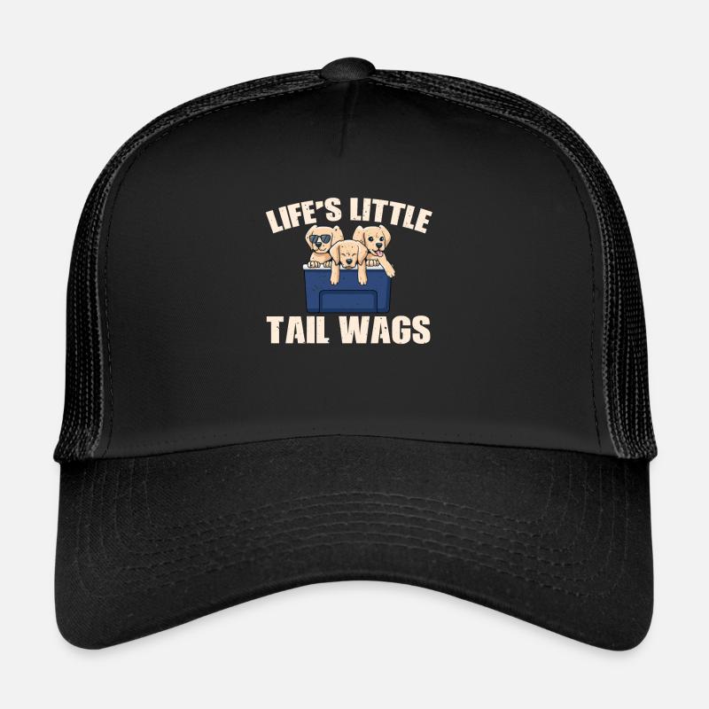 Cute puppy saying Trucker Cap