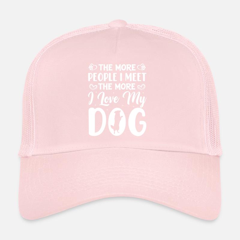 Plus je rencontre de gens, plus j’aime Casquette trucker 