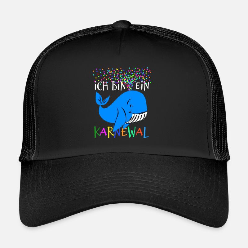 Ich bin ein Karnewal - Fastnacht - Karneval - Trucker Cap - Schwarz/Schwarz