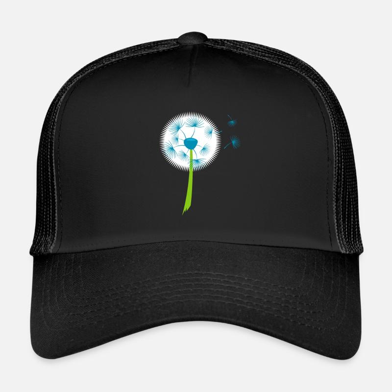 Beautiful White Dandelion Flowers Dandelion Trucker Cap