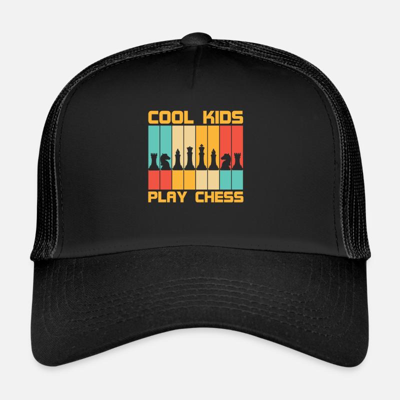 Cool Kids Play Chess Chessboard Chess Player Casquette trucker 