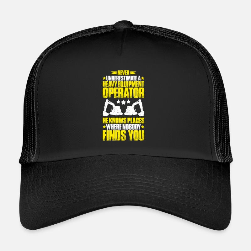 Excavator Driver Excavator Operator Heavy Equipment Operator Trucker Cap
