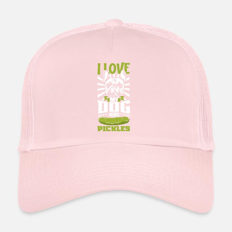 J’aime mon chien et mes cornichons - Concombres Casquette trucker 