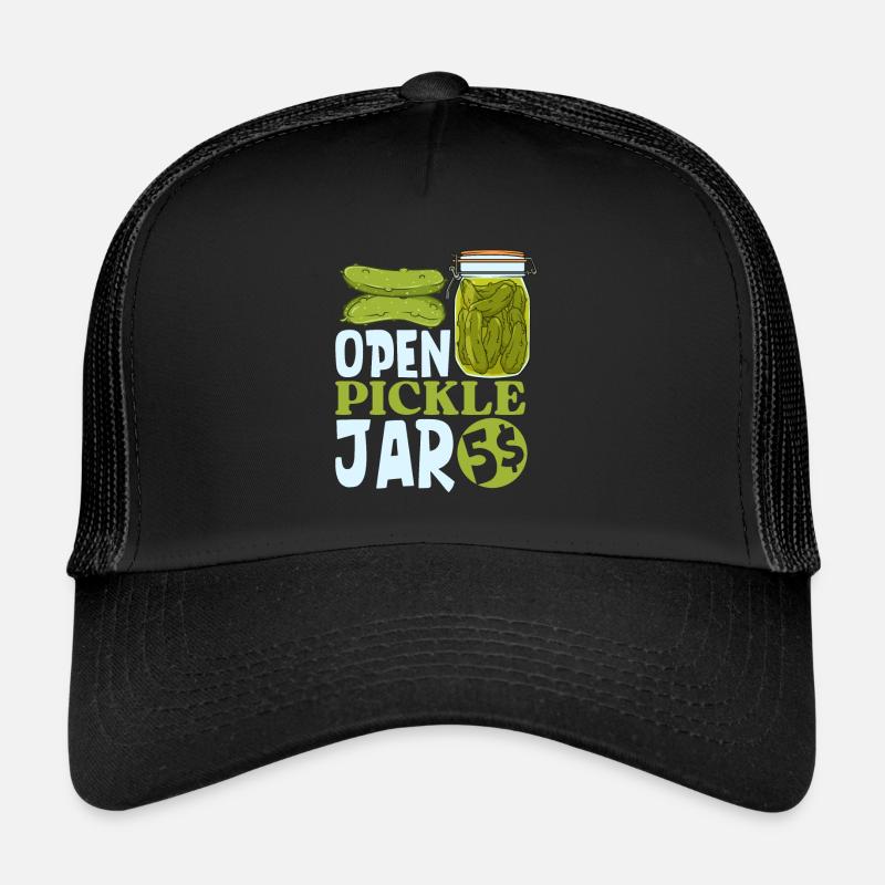 Cucumber jar open 5 dollars - cucumbers Trucker Cap