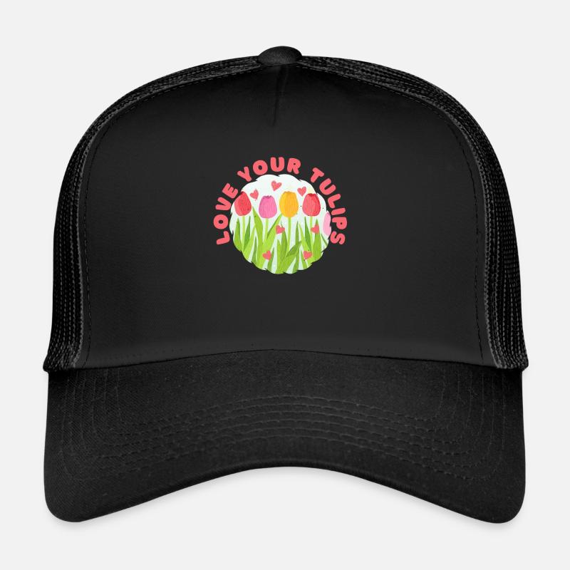 Tulpen Tulpen - Trucker Cap - Schwarz/Schwarz