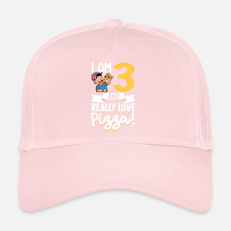 Ich bin 3 - Jungen Pizza Trucker Cap