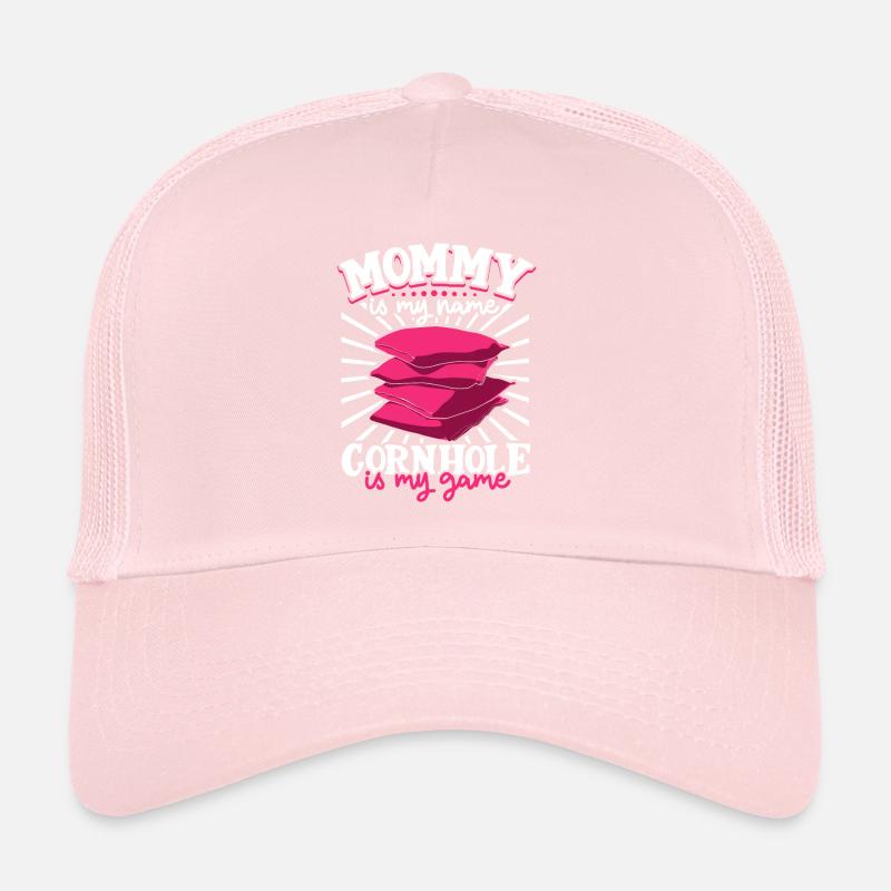 Je m’appelle maman et mon jeu est cornhole Casquette trucker 