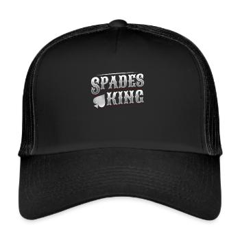King of Spades, Cards of Spades - Trucker Cap - black/black - Front