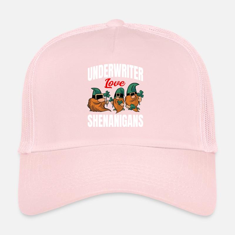 Funny Underwriter St. Patrick's Day Shenanigans Trucker Cap