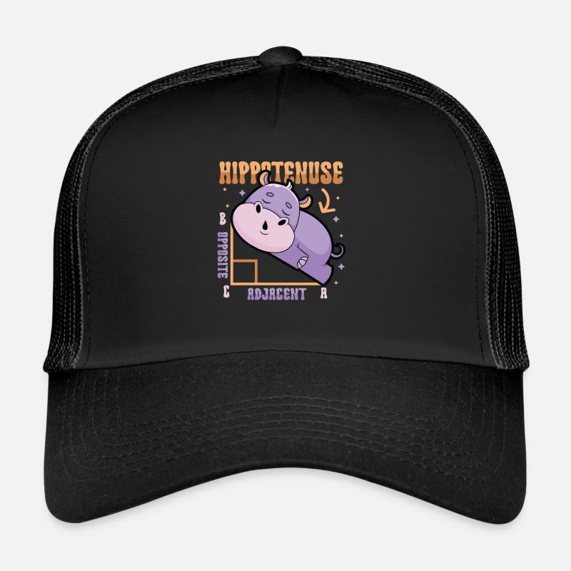 Hippotenuse, en face, adjacente Casquette trucker 
