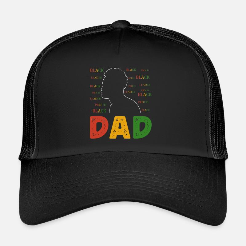 Black father Pride African father Trucker Cap