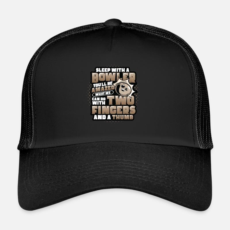 Dormir avec un quilleur - Bowling amusant Casquette trucker 