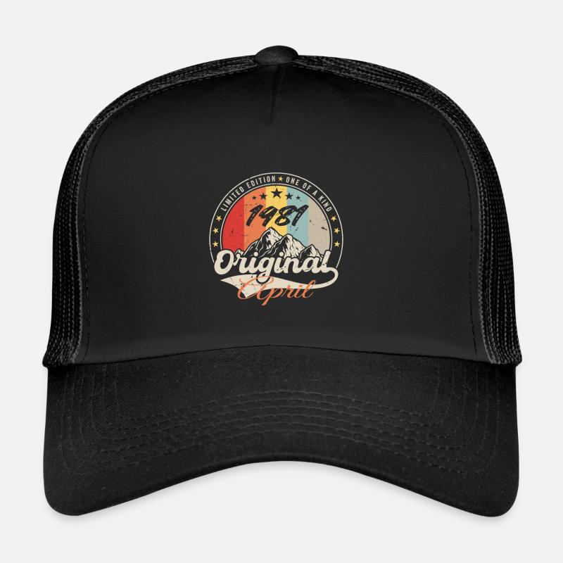 April 1981 Cadeau D'anniversaire April 1981 Vintag Casquette trucker 