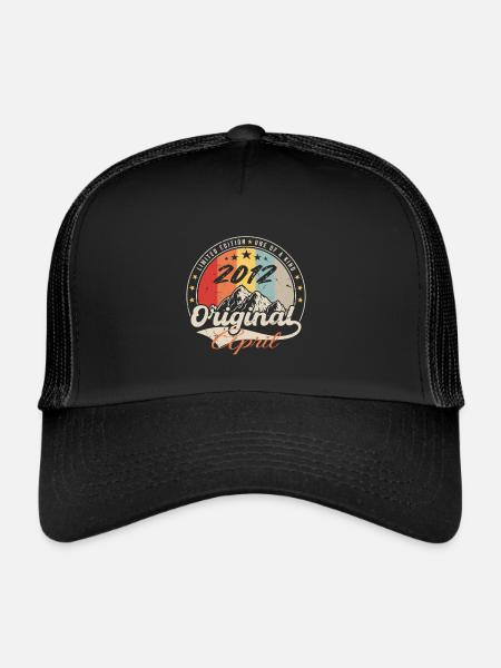 Avril 2012 Cadeau D'anniversaire Avril 2012 Vintag - Casquette trucker  - noir/noir - Devant