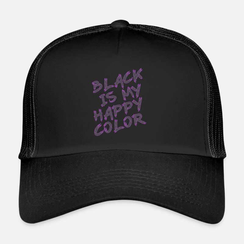 Couleur préférée: gothique noir Casquette trucker 