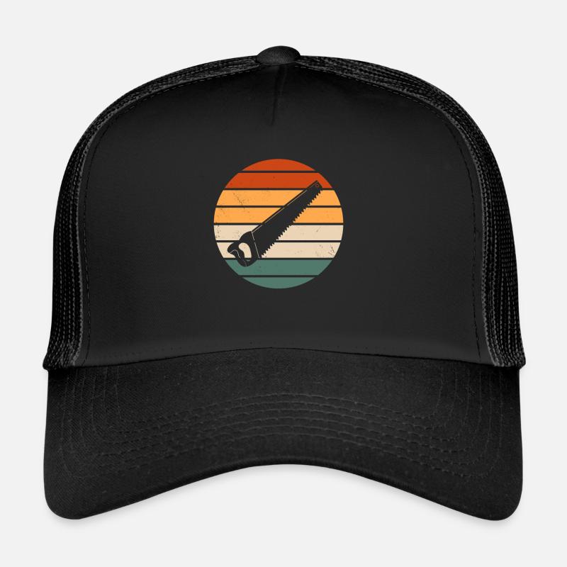 Conception de scie à main rétro Casquette trucker 