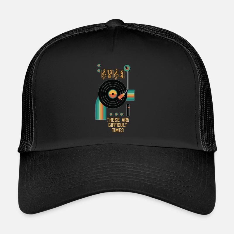 Ce sont des temps difficiles jeu de mots amusant Casquette trucker 