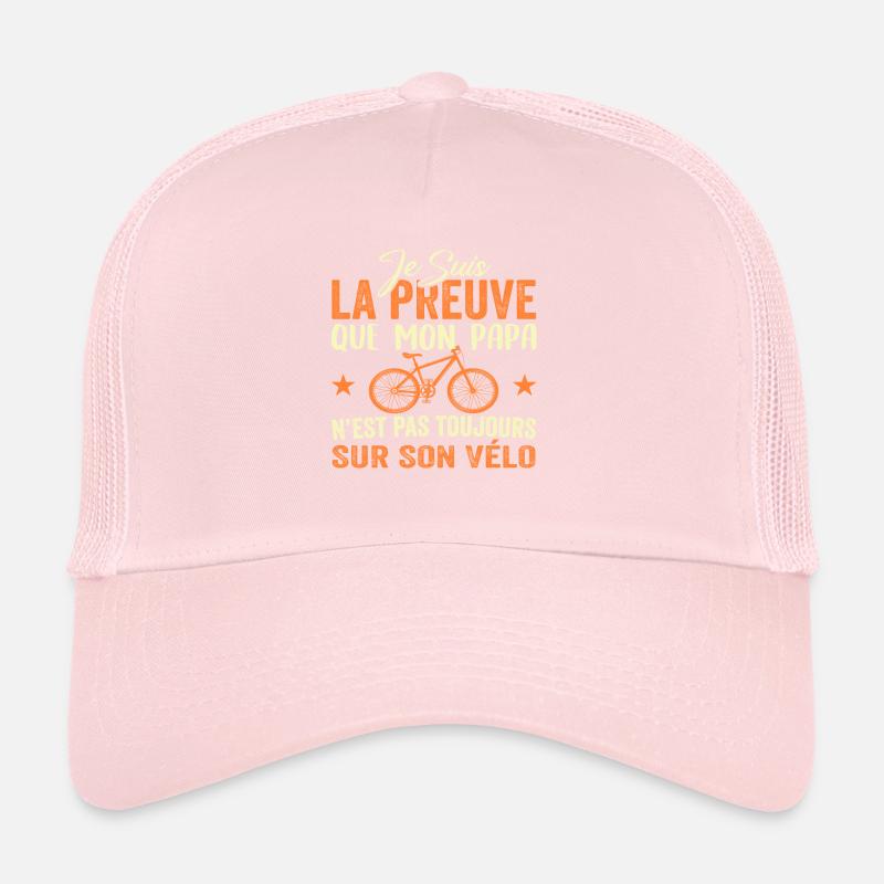Papa cycliste cyclisme Bébé Nourrisson Naissance Casquette trucker 