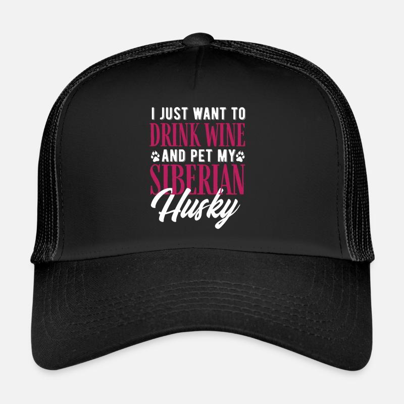 Siberian Husky Trucker Cap