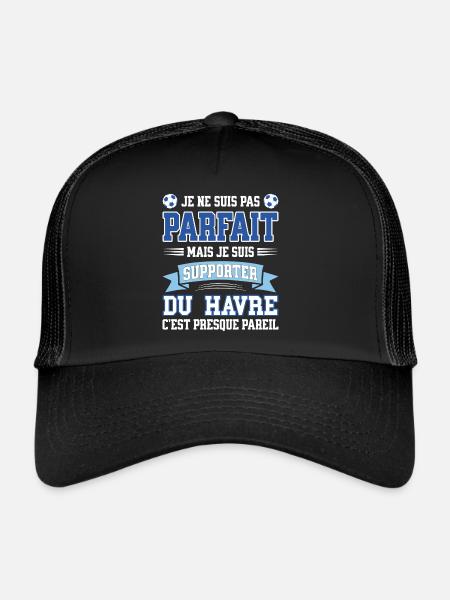 Supporter Football Le Havre Foot Fier Havrais - Casquette trucker  - noir/noir - Devant