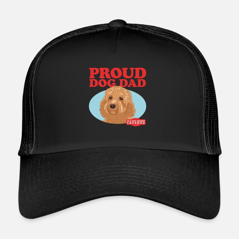 Cavapoo Papa Chien Cavoodle Chien Propriétaire Cadeau Casquette trucker 