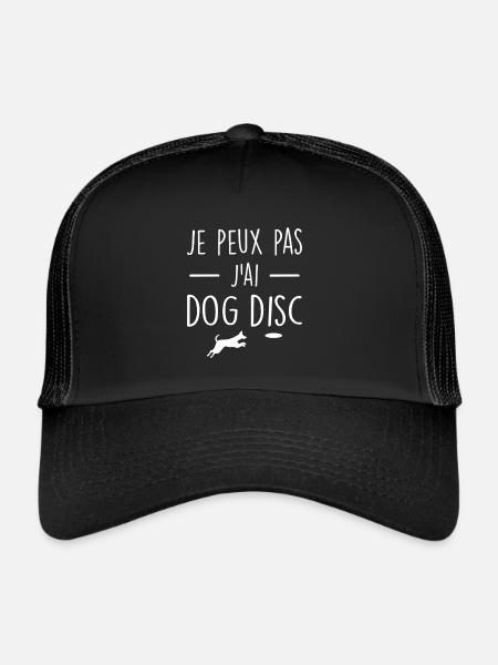 Je Peux Pas J'ai Disc Dog - Casquette trucker  - noir/noir - Devant