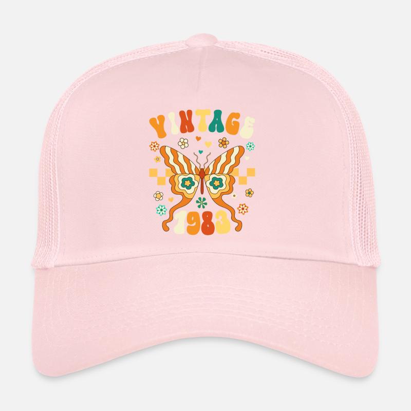Retro Groovy 1983 Frau 40 Jahre Jubiläum Trucker Cap