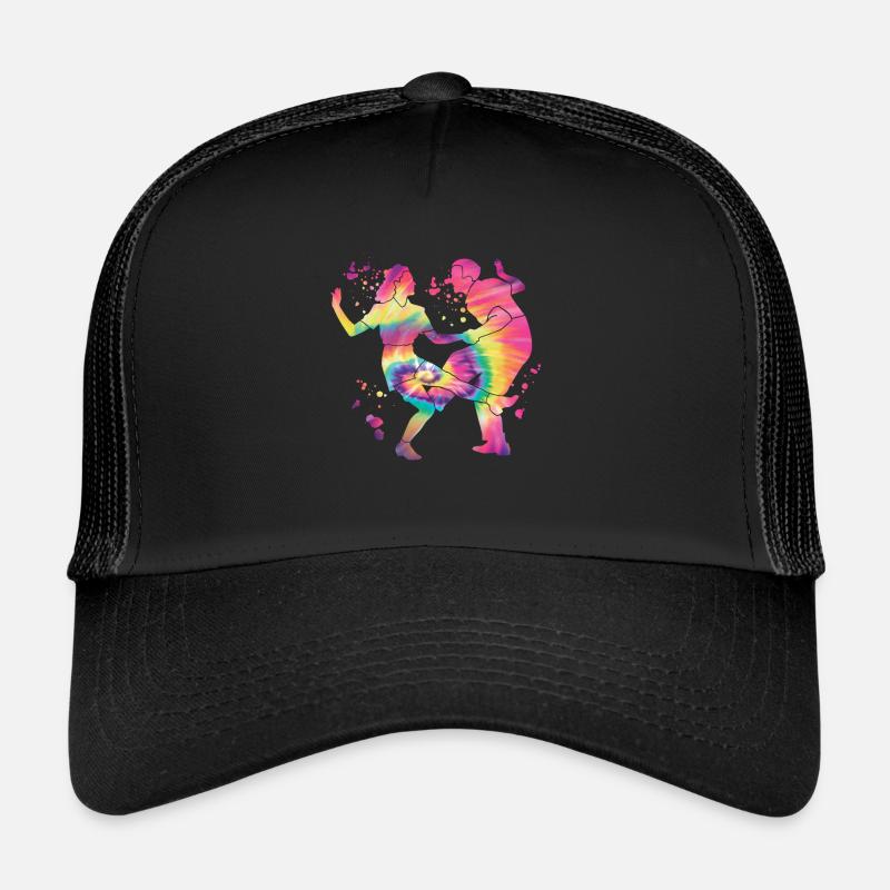 Danse Swing 60s Boogie Woogie - Casquette trucker - noir/noir