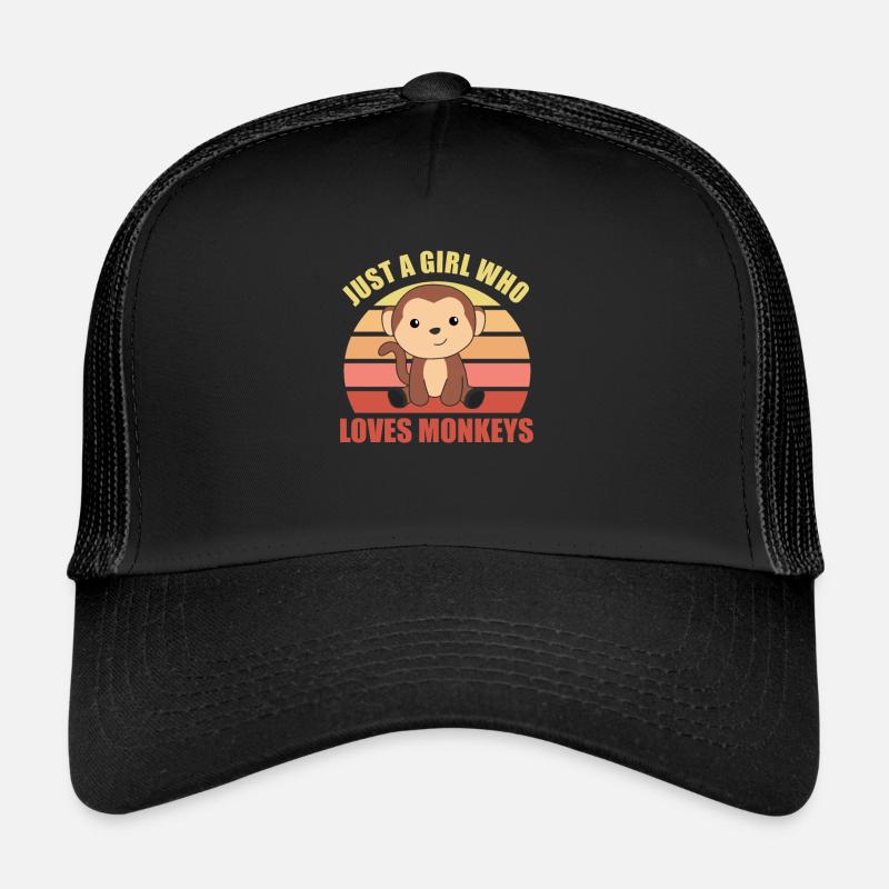 Juste une fille qui aime les singes - singe mignon Casquette trucker 