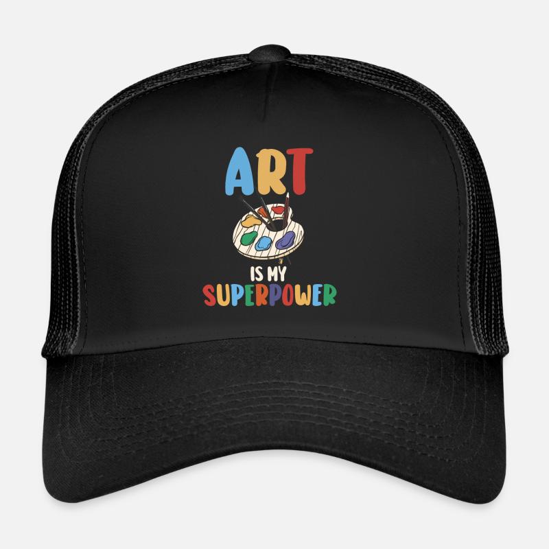 Art Is My Superpower Trucker Cap