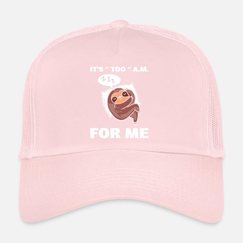 Sleeping sloth sleepyhead Trucker Cap