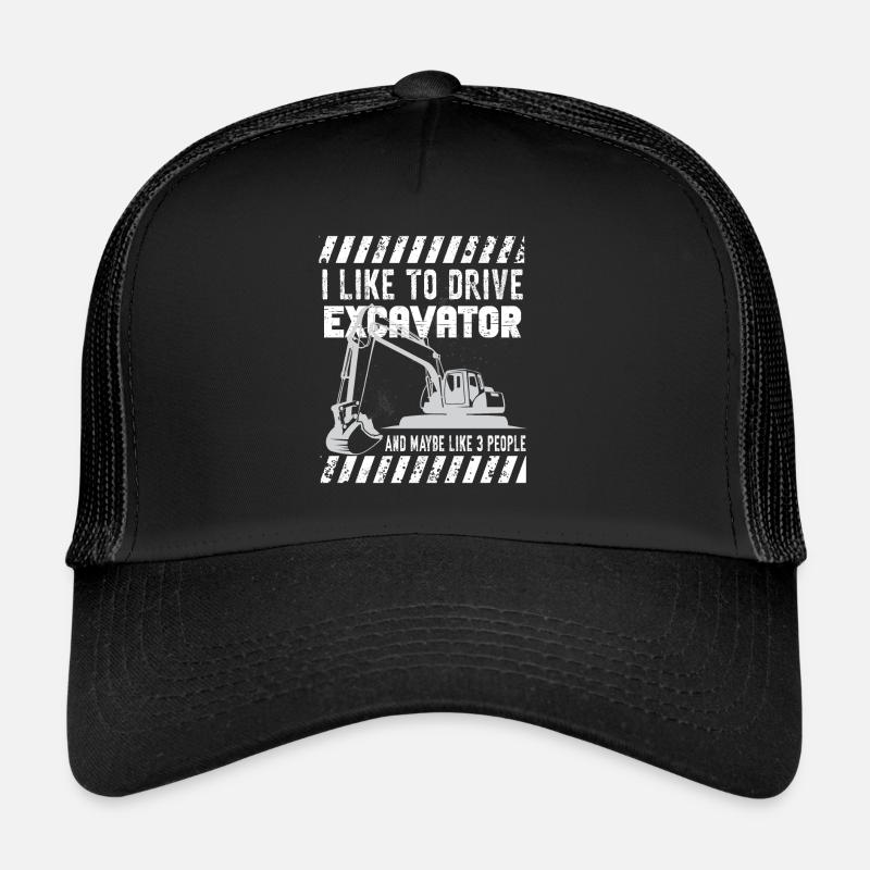Lustiger Bagger Spruch für Baggerfahrer Trucker Cap