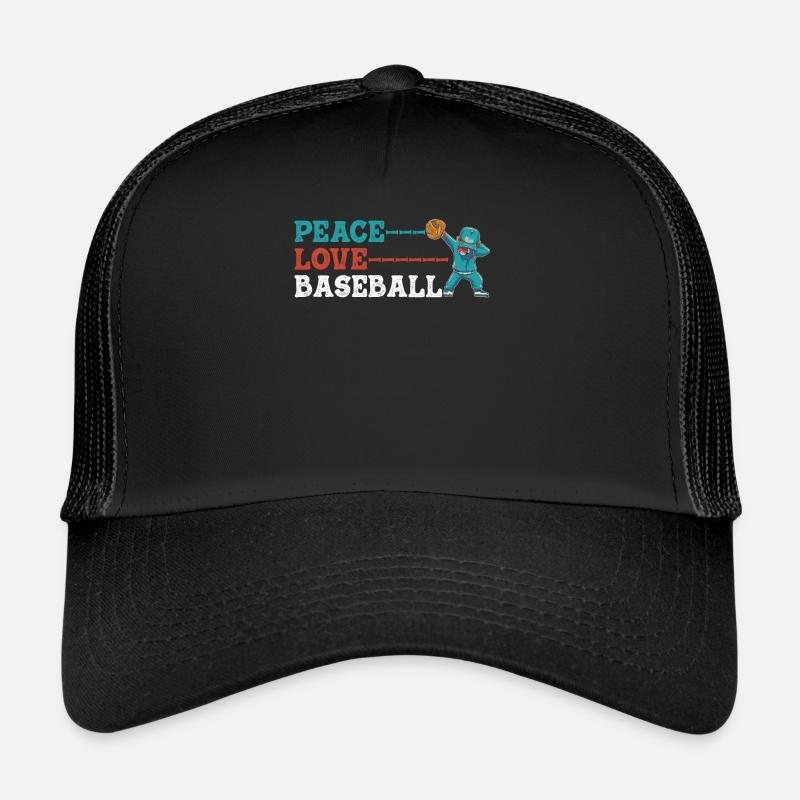 Mädchen Frieden Liebe Baseball Trucker Cap