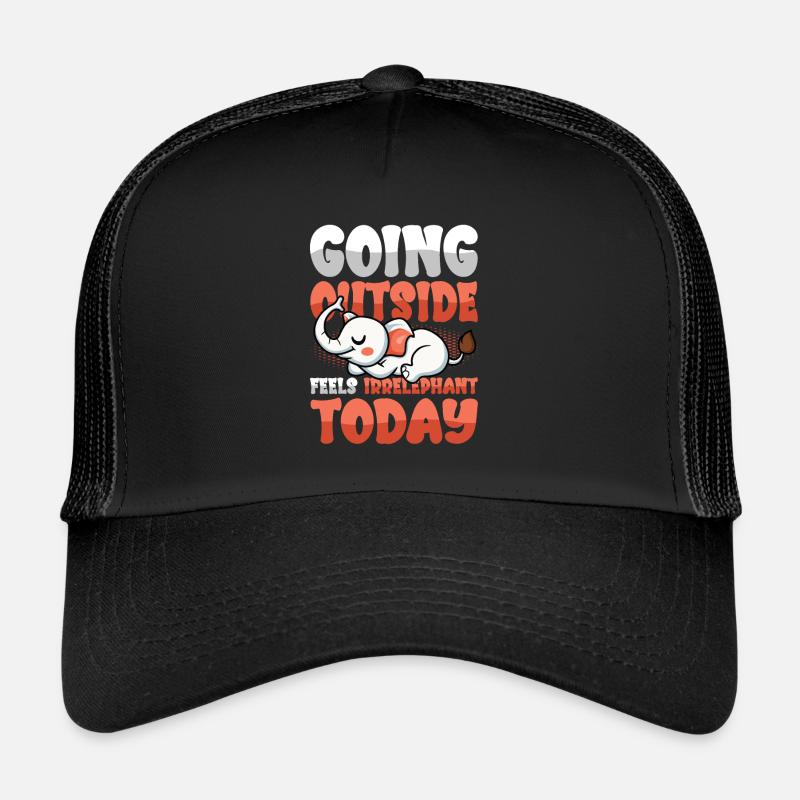 Going outside feels lazy today Trucker Cap